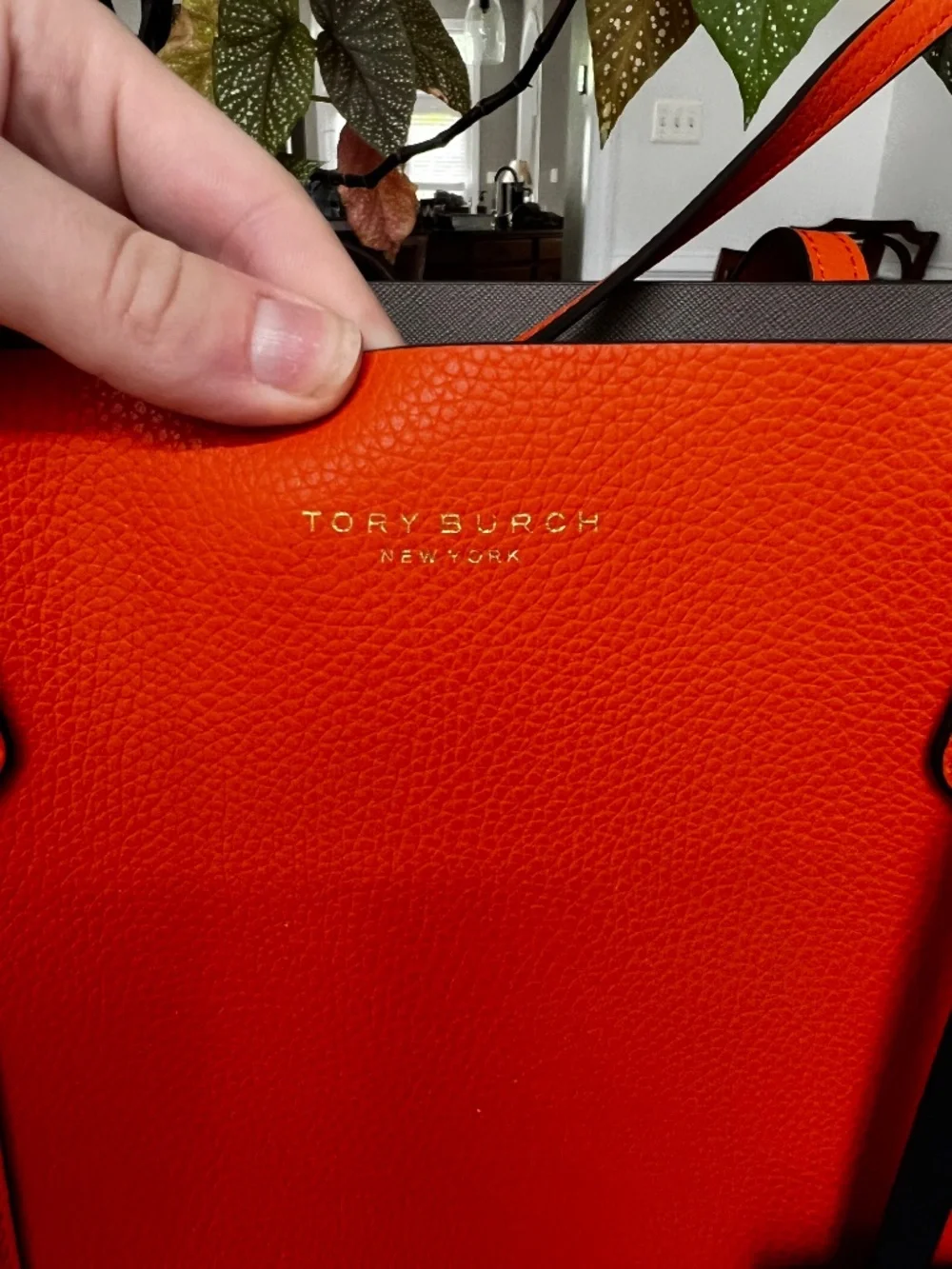 Tory Burch Perry Leather Tote Bag w/